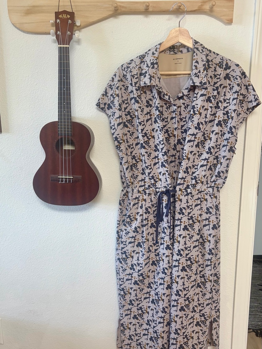 REI Co-op Sun Up Shirt Dress XL Floral Print Travel Outdoor Casual Dress